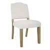 Kirkland's Upholstered Open Back Dining Chair In White