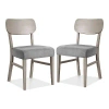 Kirkland's Upholstered Porter Dining Chairs In Gray