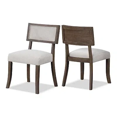 Kirkland's Upholstered Sarena Dining Chairs In Brown