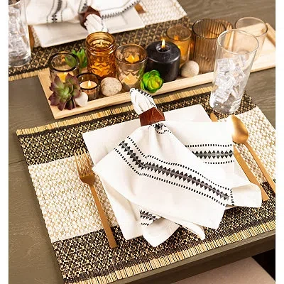 Kirkland's Urban Oasis Reed Placemats In White