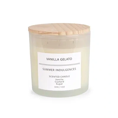 Kirkland's Vanilla Gelato 3-wick Jar Candle In White
