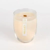 Kirkland's Vanilla Latte Wood Wick Jar Candle In Neutral