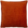 Kirkland's Velvet Corduroy Flange Throw Pillow In Orange