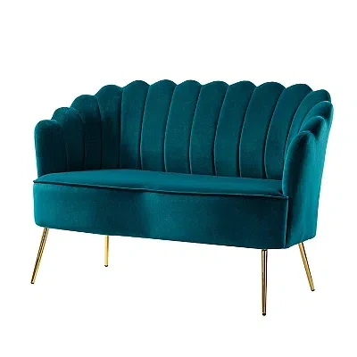 Kirkland's Velvet Donata Loveseat In Multi