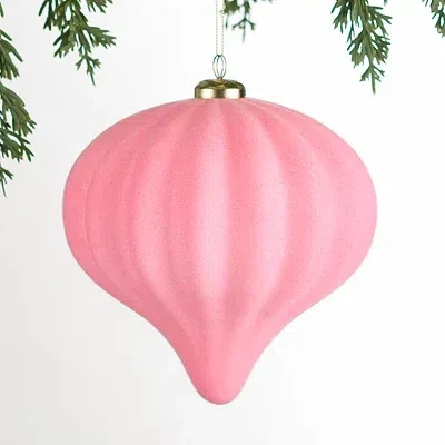 Kirkland's Velvet Final Ornament In Pink
