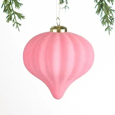 Kirkland's Velvet Final Ornament In Pink