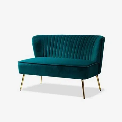 Kirkland's Velvet Monica Loveseat In Multi