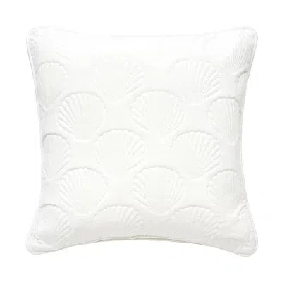 Kirkland's Velvet Seashell Pillow In White