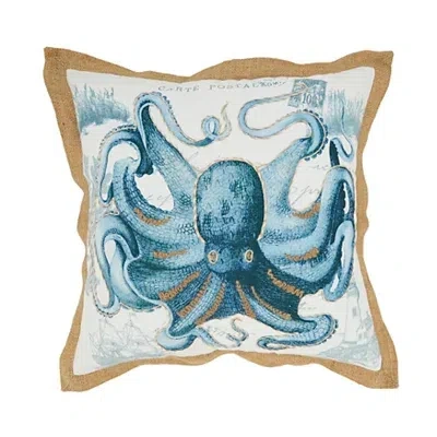 Kirkland's Vibrant Blue Octopus Outdoor Pillow