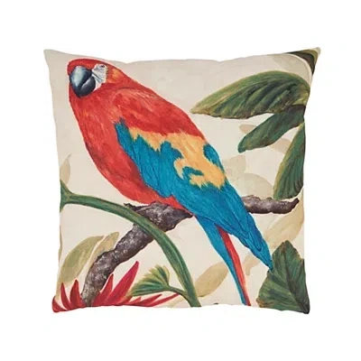 Kirkland's Vibrant Perched Parrot Outdoor Pillow In Neutral