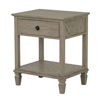 Kirkland's Victoria Wood Nightstand In Gray