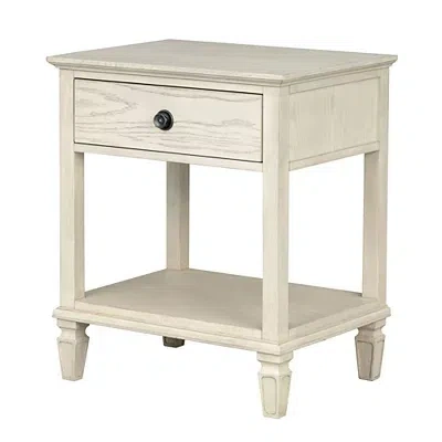 Kirkland's Victoria Wood Nightstand In White