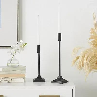 Kirkland's Vintage Black Iron Taper Candle Holders