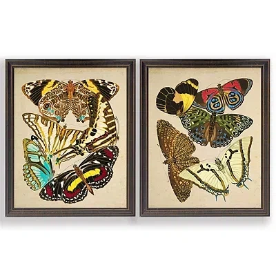 Kirkland's Vintage Butterflies I Framed Art Prints In Multi