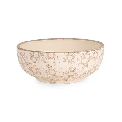 Kirkland's Vintage Floral Decorative Bowl In Brown
