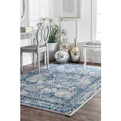 Kirkland's Vintage Odell Area Rug In Blue
