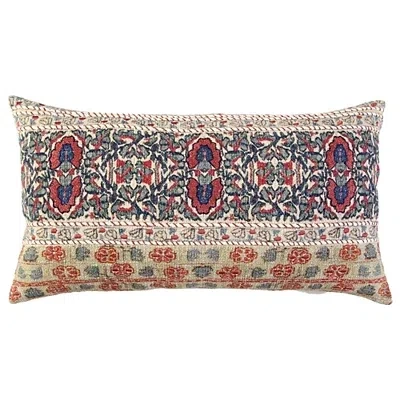 Kirkland's Vintage Prints Cotton Lumbar Pillow In Multi