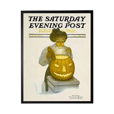 Kirkland's Vintage Saturday Evening Post Framed Art Print In White