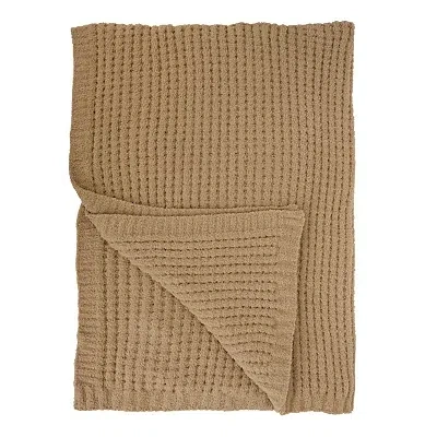 Kirkland's Waffle Cloud Throw In Brown