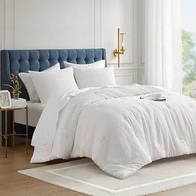 Kirkland's Waffle King/california King Comforter Set In White