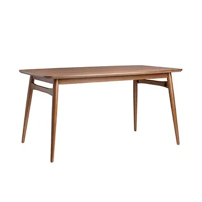 Kirkland's Walnut Ash Wood Mid-century Modern Dining Table In Brown