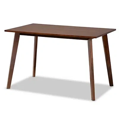 Kirkland's Walnut Brown Wood Britte Transitional Dining Table