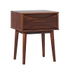 Kirkland's Walnut Mid-century Modern Nightstand In Brown