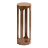 Kirkland's Walnut Round Wood Devon Accent Table In Brown