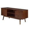 Kirkland's Walnut Solid Wood Tv Console In Brown