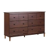 Kirkland's Walnut Wood 6-drawer Modern Dresser In Brown