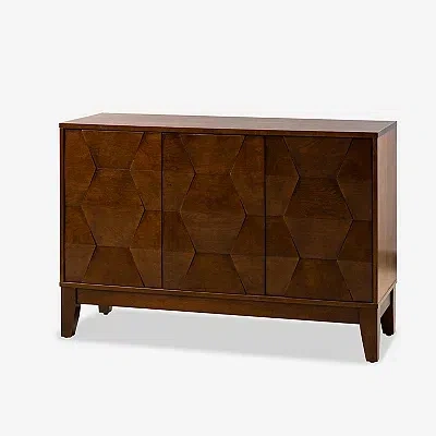Kirkland's Walnut Wood Joyce Sideboard In Brown