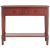 Kirkland's Warm Red 2-drawer Samantha Console Table In Red