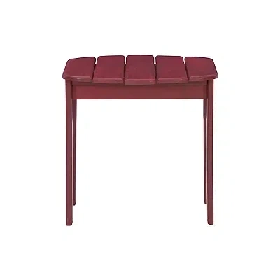 Kirkland's Warren Adirondack Outdoor Accent Table In Red