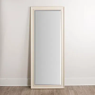 Kirkland's Washed Scoop Maggie Profile Mirror In White