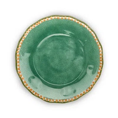 Kirkland's Watercolor Melamine Dinner Plate In Green