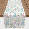 Kirkland's Watercolor Rabbit Table Runner In Multi