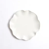 Kirkland's Wavy Beaded Dinner Plate In White
