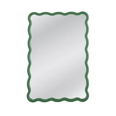 Kirkland's Wavy Cassia Wall Mirror In Green