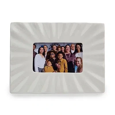 Kirkland's Wavy Ceramic Picture Frame In White