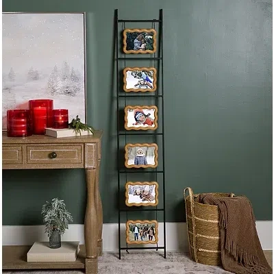 Kirkland's Wavy Frame Wood Collage Ladder In Multi