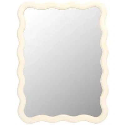 Kirkland's Wavy Izara Wall Mirror In White