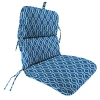 Kirkland's Wavy Lattice Outdoor Chair Cushion In Blue