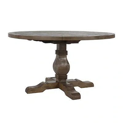 Kirkland's Weathered Brown Pine Wood Dining Table