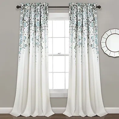 Kirkland's Weeping Flower Curtain Panel Set In White