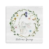 Kirkland's Welcome Spring Bunny Wreath Canvas Art Print In Multi