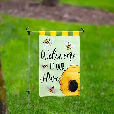 Kirkland's Welcome To Our Hive Garden Flag In Multi