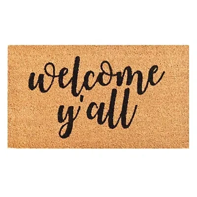 Kirkland's Welcome Y'all Doormat In Brown