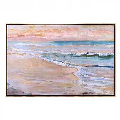 Kirkland's Where Sky Meets Water Framed Canvas Art Print In Multi