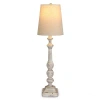 Kirkland's Whitewash Ribbed Buffet Lamp In White