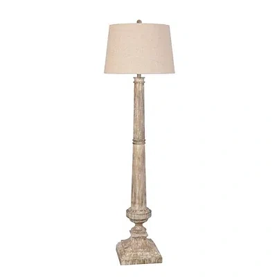 Kirkland's Whitewashed Brown Resin Floor Lamp